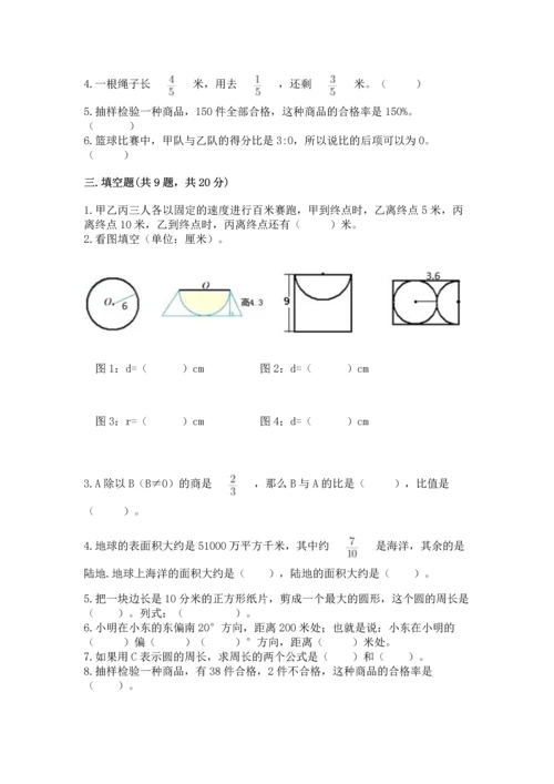 小学数学六年级上册期末测试卷附完整答案【典优】.docx