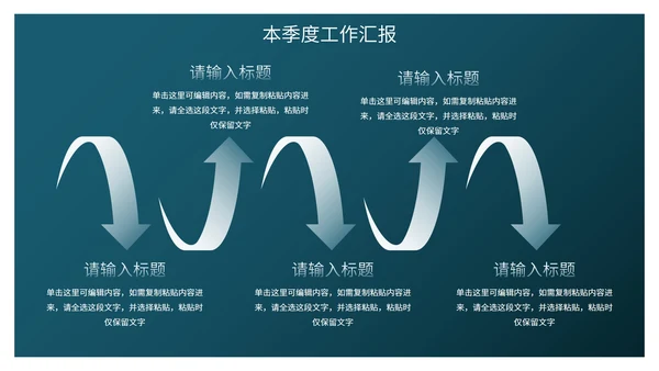 高级实景海平面天空商务季度工作总结PPT模板