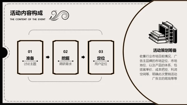 米色复古风活动策划PPT模板