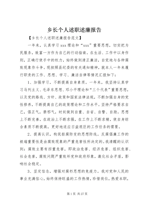 乡长个人述职述廉报告.docx