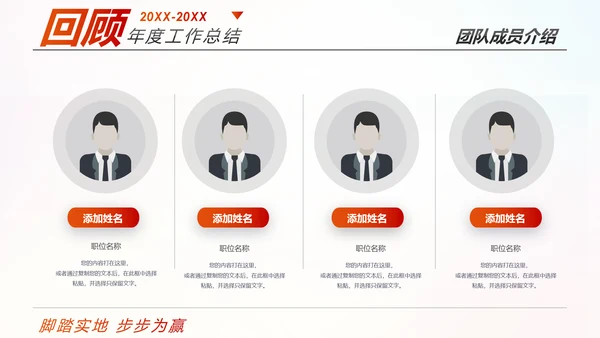 跨越2020新年计划年终总结述职报告PPT