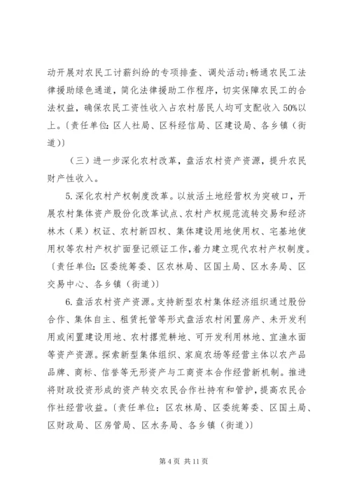 促进农民增收意见.docx