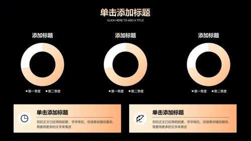 金色渐变科技风通用PPT演示模板
