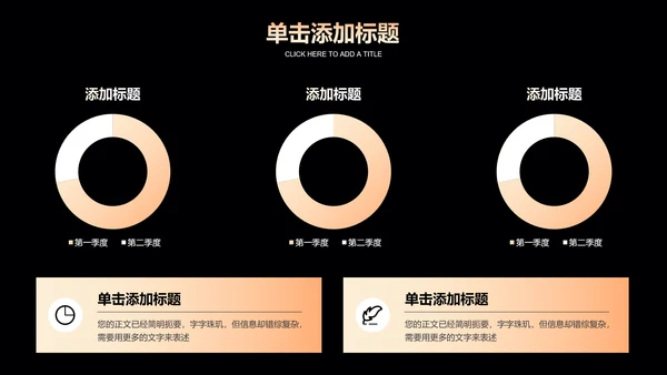 金色渐变科技风通用PPT演示模板