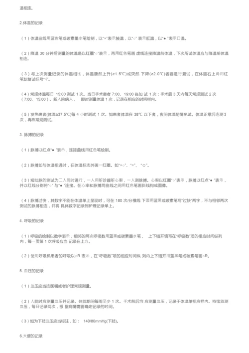 护理文书书写重点要求汇总.docx