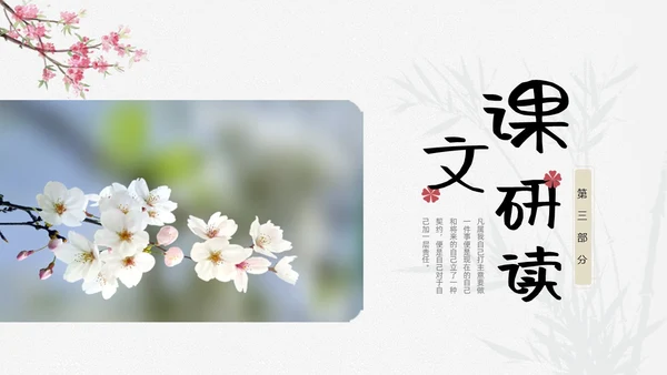 浅色小清新最苦与最乐初中语文七年级下册PPT说课课件初中语初中语文七年级下册课件