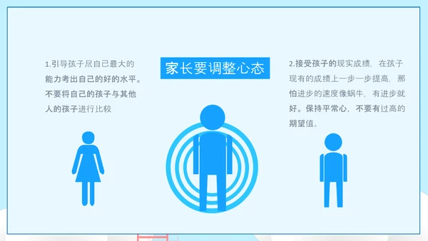 可爱卡通风高中三年级期末家长会PPT模板