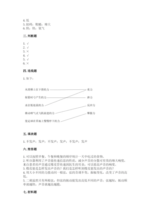 教科版科学四年级上册期末测试卷【预热题】.docx