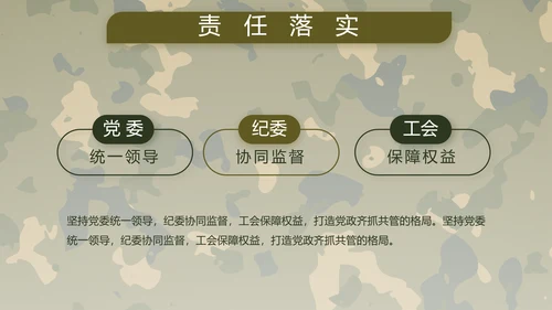 迷彩风部队军事工作总结汇报动态PPT