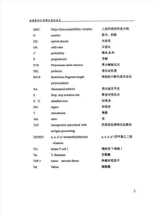 类风湿关节炎的某些相关因素的流行病学研究流行病与卫生统计学专业毕业论文