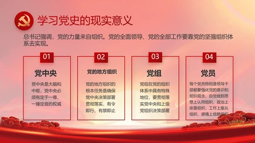 党政党支部年终工作总结汇报PPT党课