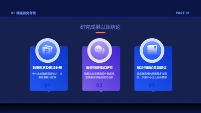 商务风并列关系3项PPT单页