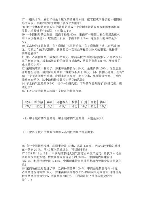 小升初数学应用题50道【综合题】.docx