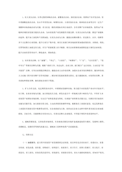 四川泡菜产业发展综合规划.docx