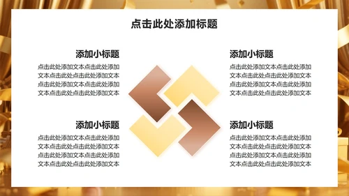 黄色商务风企业生日会活动策划PPT模板