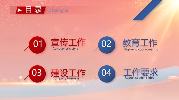 大气党风廉政建设工作总结动态PPT