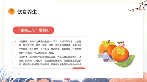 中国风传统二十四节气之霜降PPT课件模板