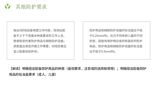 绿色简约形状放射防护培训主题PPT模板安全培训