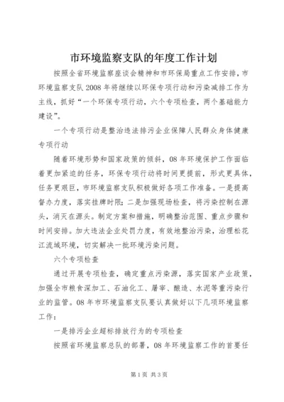 市环境监察支队的年度工作计划.docx