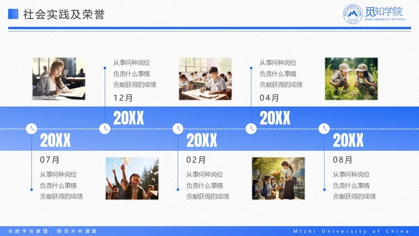 蓝色简约简洁学术国家奖学金答辩