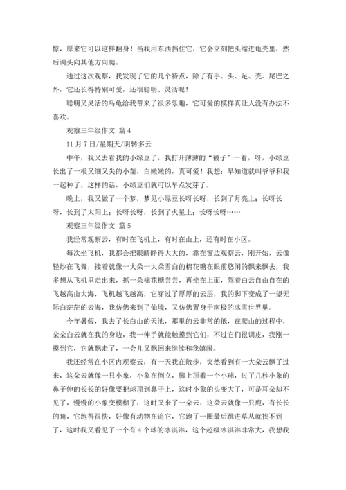 观察三年级作文锦集九篇.docx