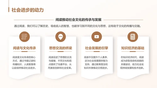 棕色商务风读书笔记与思考PPT模板
