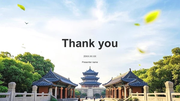 蓝色商务风南京文化之旅：历史与现代的交汇PPT主题