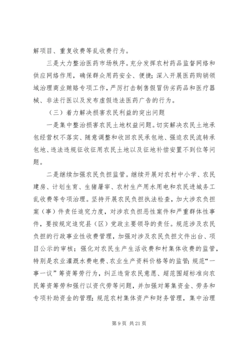 在全市纠风工作会议上的工作报告 (4).docx