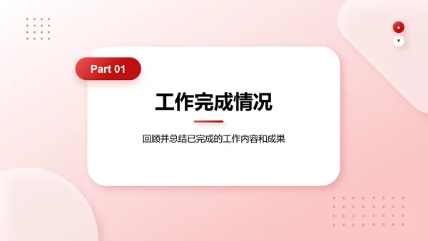 红色简约风下一步工作计划PPT模板