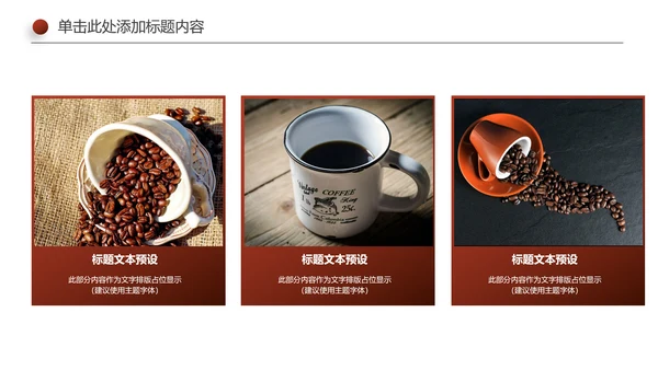 休闲下午茶美味咖啡厅介绍咖啡介绍PPT模板