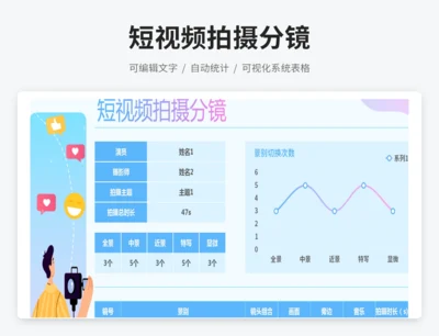 渐变扁平视频拍摄分镜