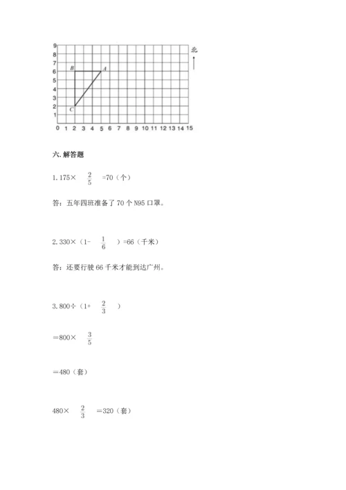 人教版六年级上册数学期中测试卷（真题汇编）.docx