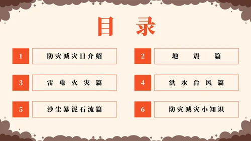 全国防灾减灾日安全教育常识教学PPT模板