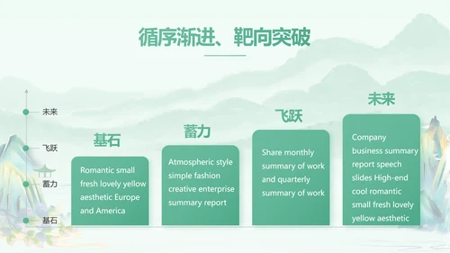 清新中国风春天春季旅游电子相册PPT