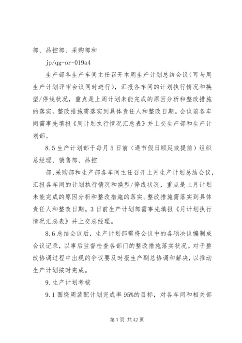 生产计划管理和考核制度.docx