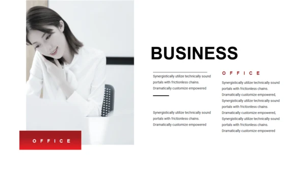 BUSINESS红色系列通用PPT模板