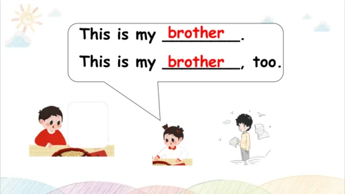 Unit 2 My family Part B Let's learn&Let's chant  课