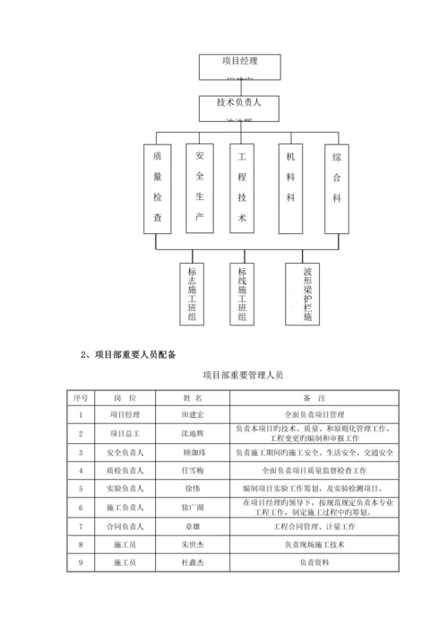 交通安全设施综合施工专题方案.docx