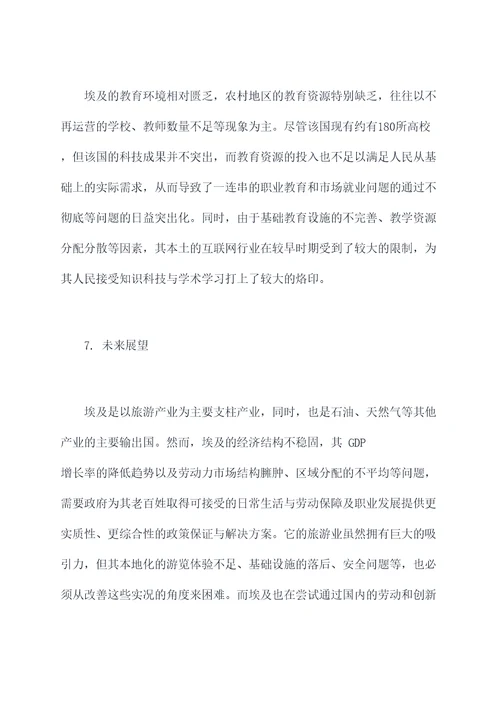 关于埃及的调研报告