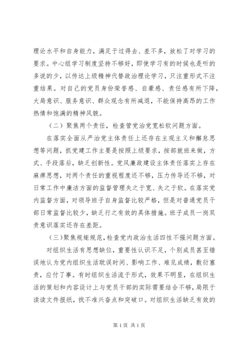 “讲忠诚、严纪律、立政德”围绕“九聚焦九检查”个人对照检查材料.docx