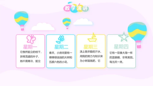 粉色卡通可爱小升初个人简历自我介绍动态PPT