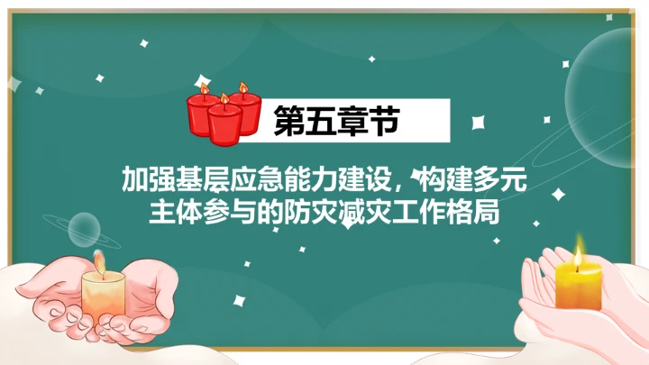 防灾减灾日通用PPT模板