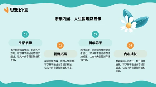 绿色手绘风读书分享会PPT模板