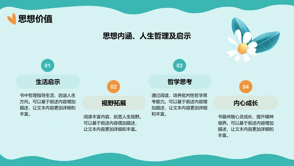 绿色手绘风读书分享会PPT模板