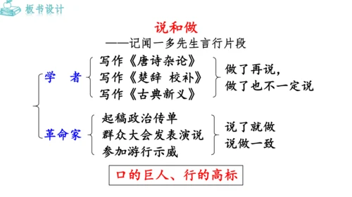 2《说和做——记闻一多先生言行片段》