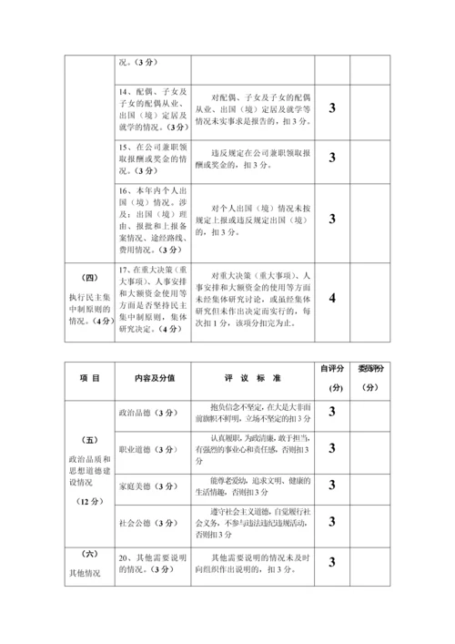述责述廉述德评分表格.docx
