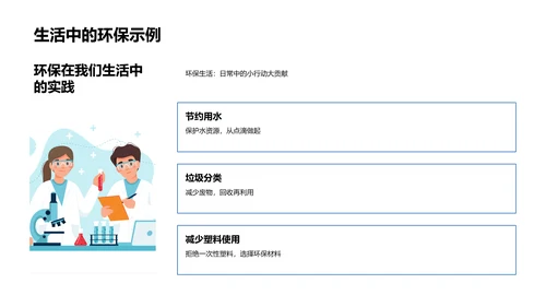 校园环保实践教育PPT模板