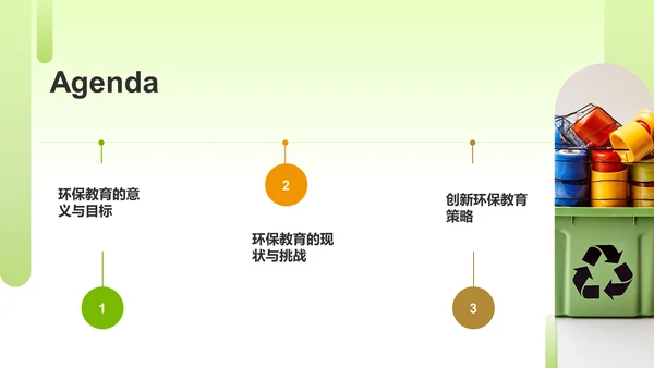 绿色商务风环保教育PPT模板