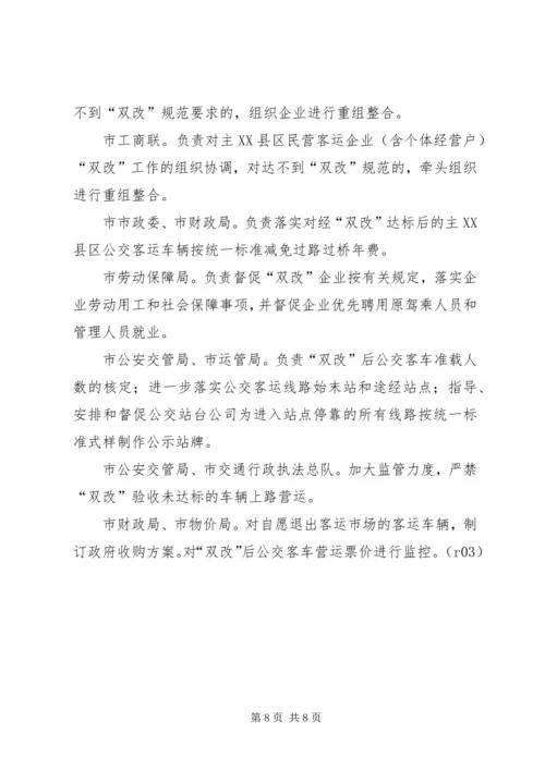 关于XX公共汽车公司XX至XX客运线路公交化改造的请示 (3).docx