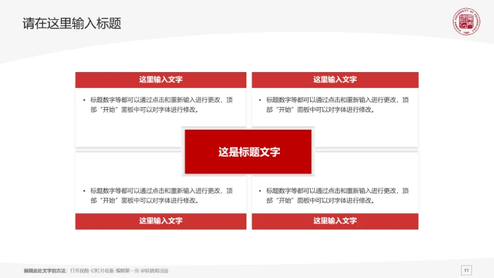 厦门理工大学课题学术汇报毕业论文答辩通用PPT模板